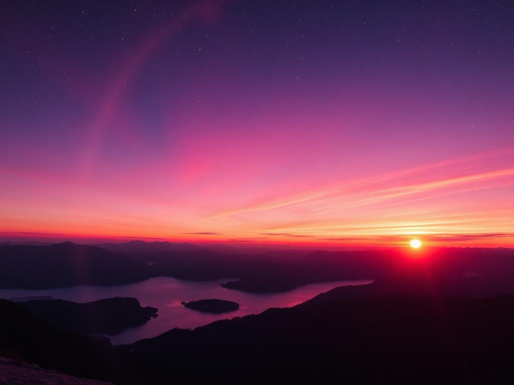 Cosmic sunset